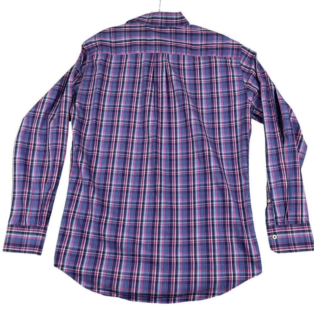 Men's Peter Millar Plaid Long Sleeve Button Down Dress‎ shirt Large - Picture 3 of 8
